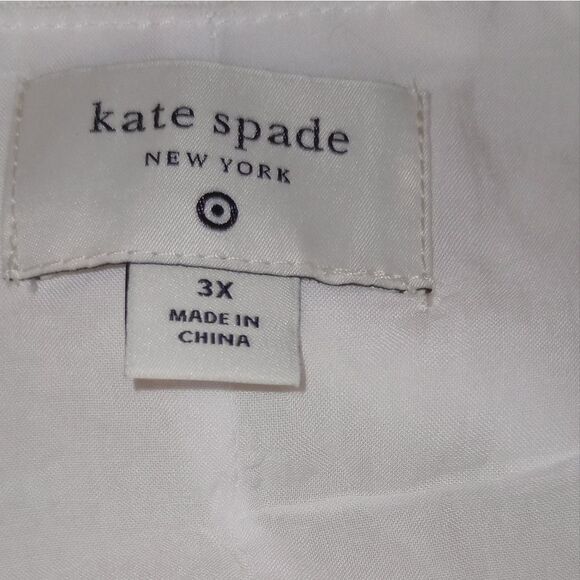 🆕👗Kate Spade New York Women's White Scalloped Mini Shift Dress, Sz 3XL - Picture 9 of 10